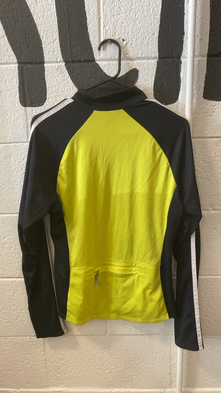 Shebeest Quarter-Zip Cycling Jacket M Hi-Vis/Black