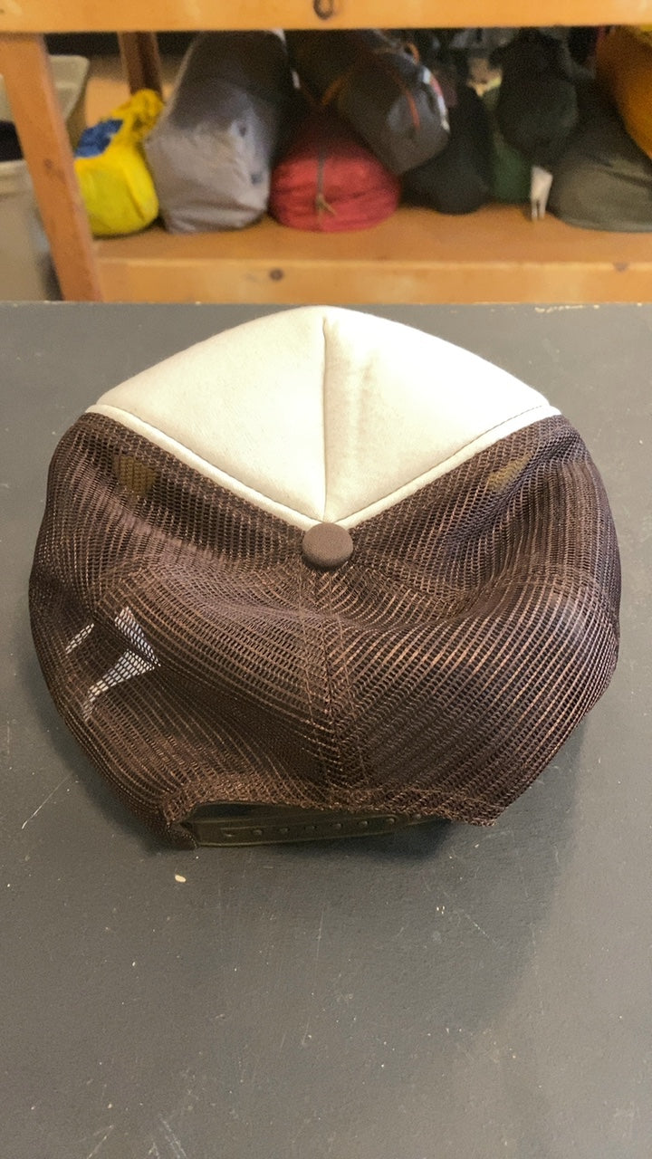 The Mobil Lee Vining, CA Hat Brown/White