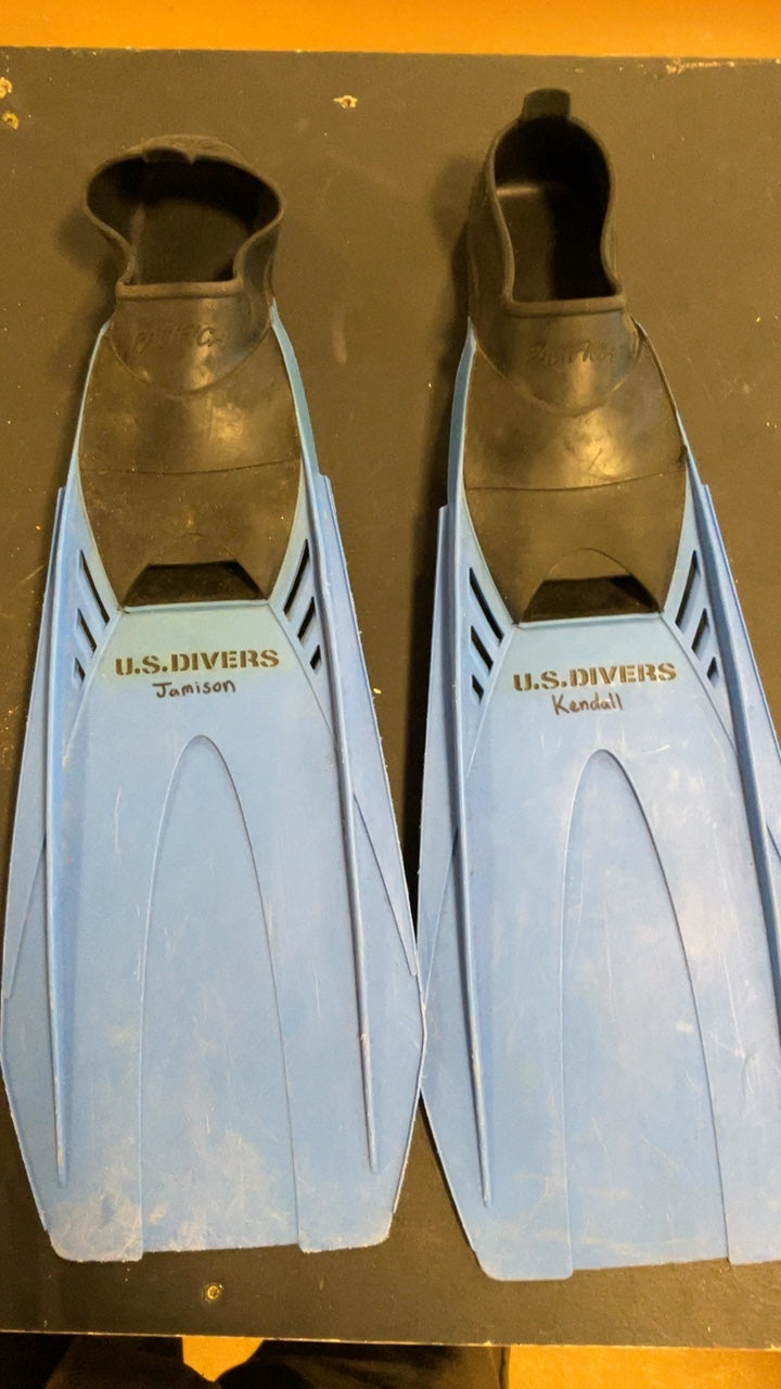 US Divers Fins 6.5-8 Blue