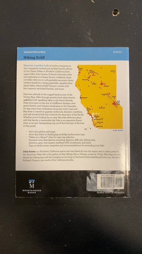 100 Classic Hikes: Northern California, 4th Edition by John Soares Book