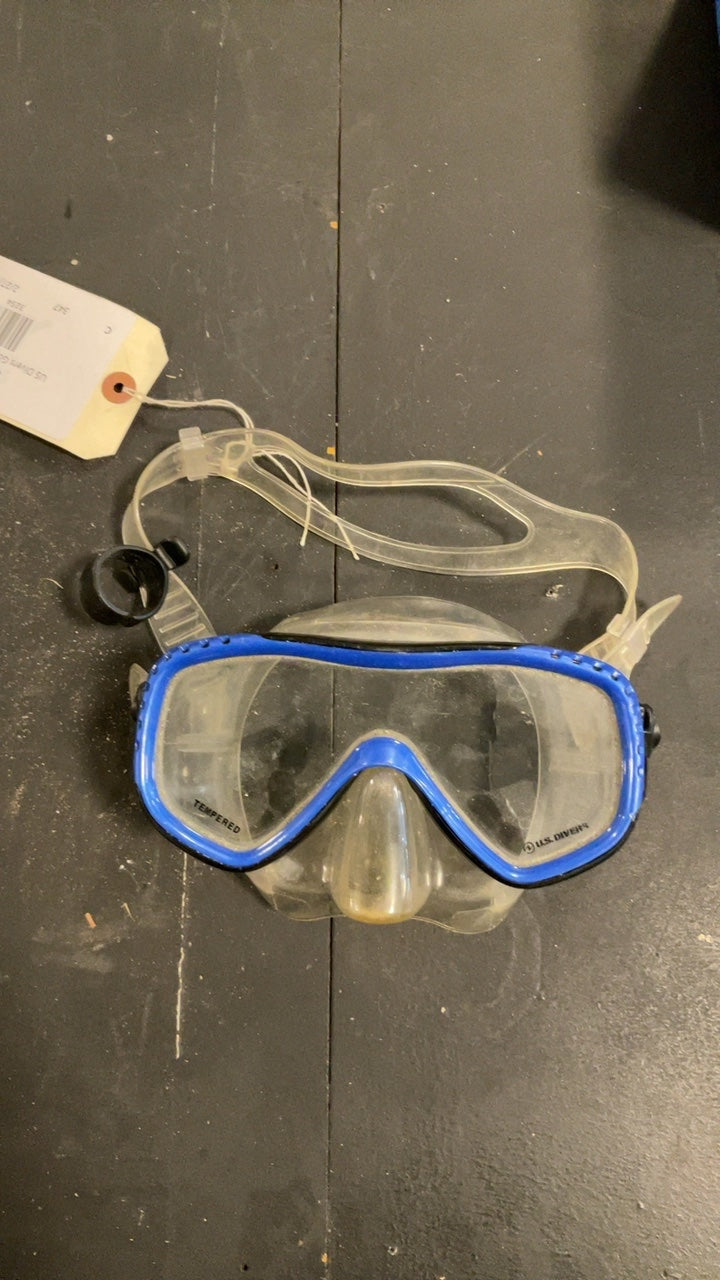 US Divers Goggles Blue Goggles