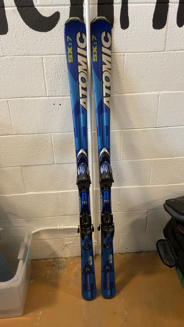 Atomic Supercross SX:7 Skis 160cm Blue w/ Atomic Device 310 Bindings