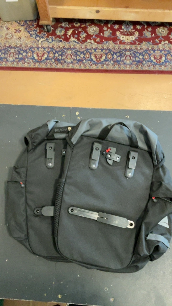 Axiom Bike Bag Red/Grey Pannier Set