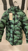 Mountain Hardwear Down Jacket S Green Camo W's Rea Ridge Parka