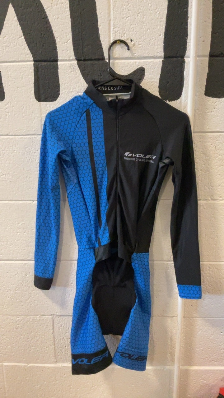Voler Men's CX Skinsuit (Biking) XS Black/Blue