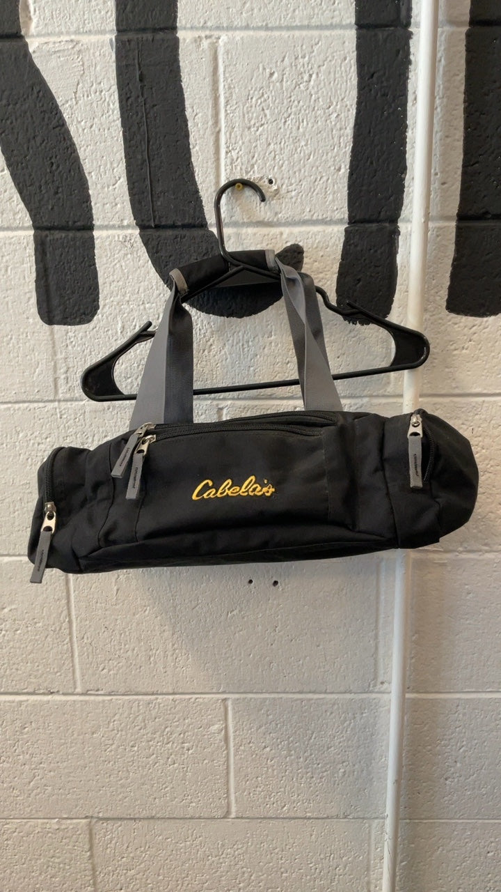Cabela's Mesh Top Duffel Bag Black/Grey