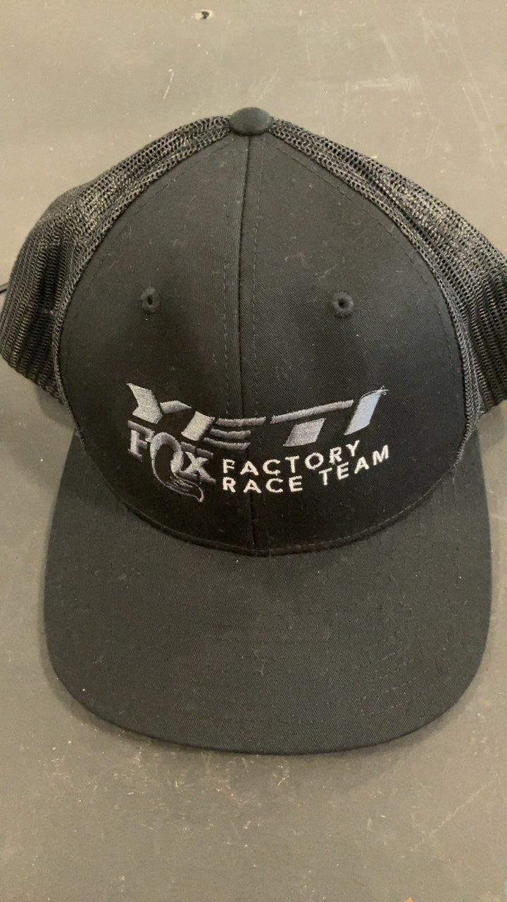 Yeti Cycles Hat Black Fox Factory Race Team