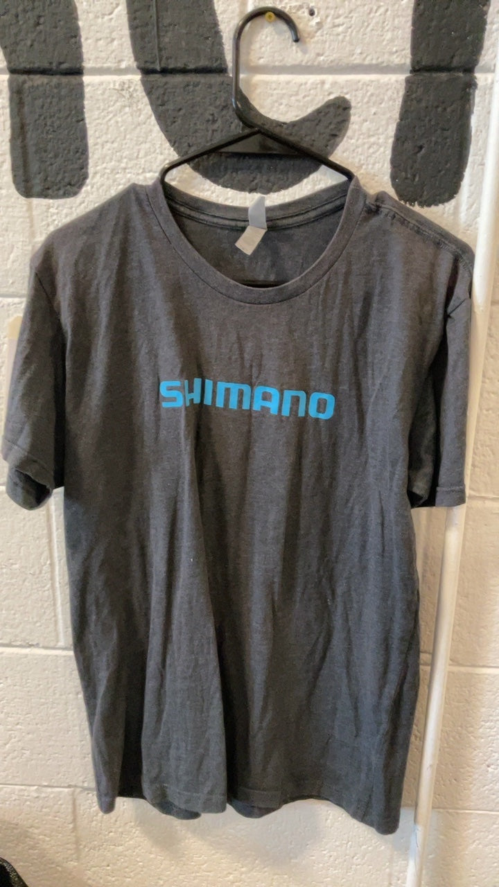 Shimano T-Shirt M Grey Blue Logo