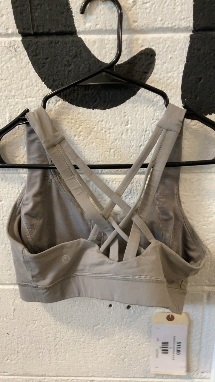Lululemon Sports Bra Grey 8