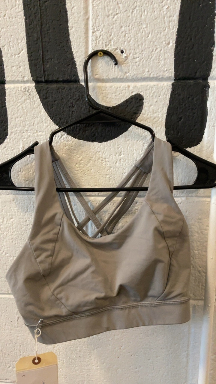 Lululemon Sports Bra Grey 8