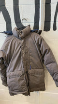 The North Face Mountain Down Jacket (Full Zip/ No Hood) L Grey/Blue