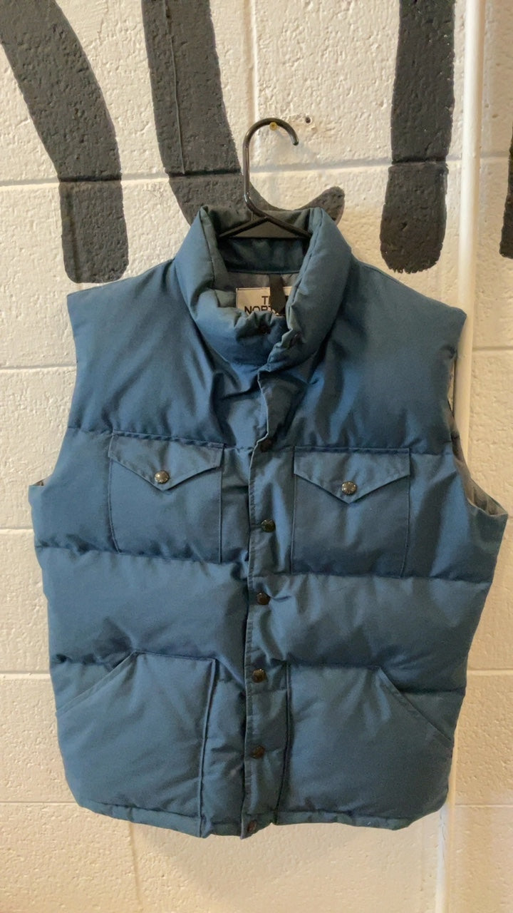 The North Face Mountain Down Vest M Grey/Blue