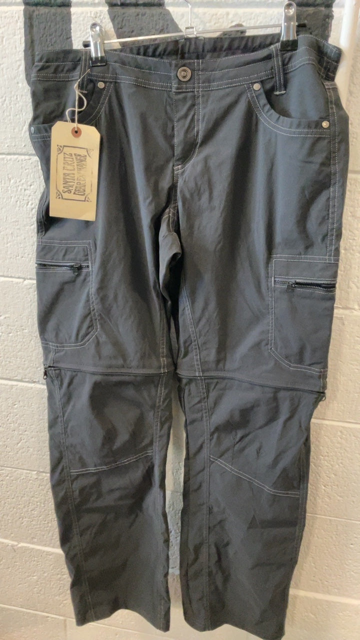 KUHL Pants (Hiking)(Zip-Off) 12 Grey Freeflex