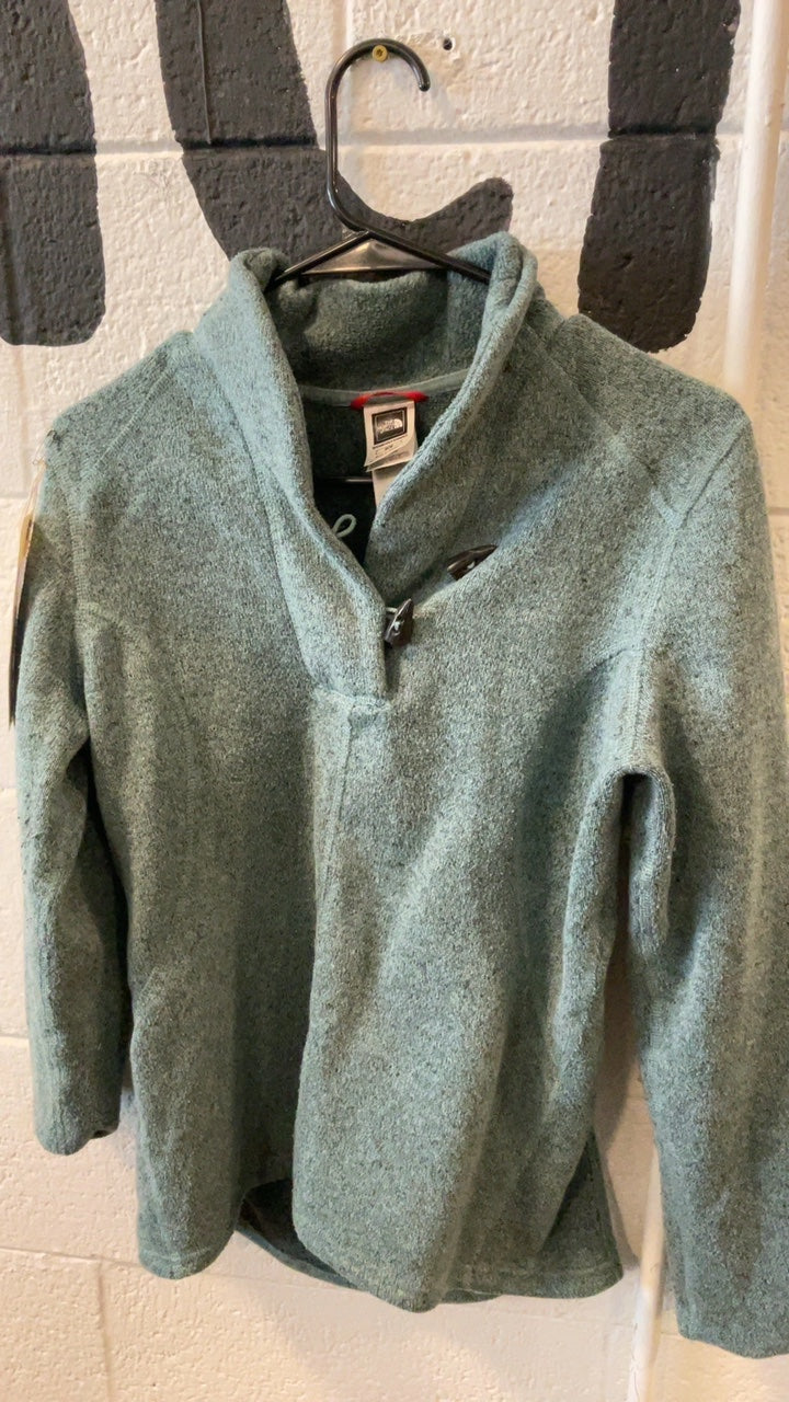 The North Face Fleece Jacket M Green Tooth Button