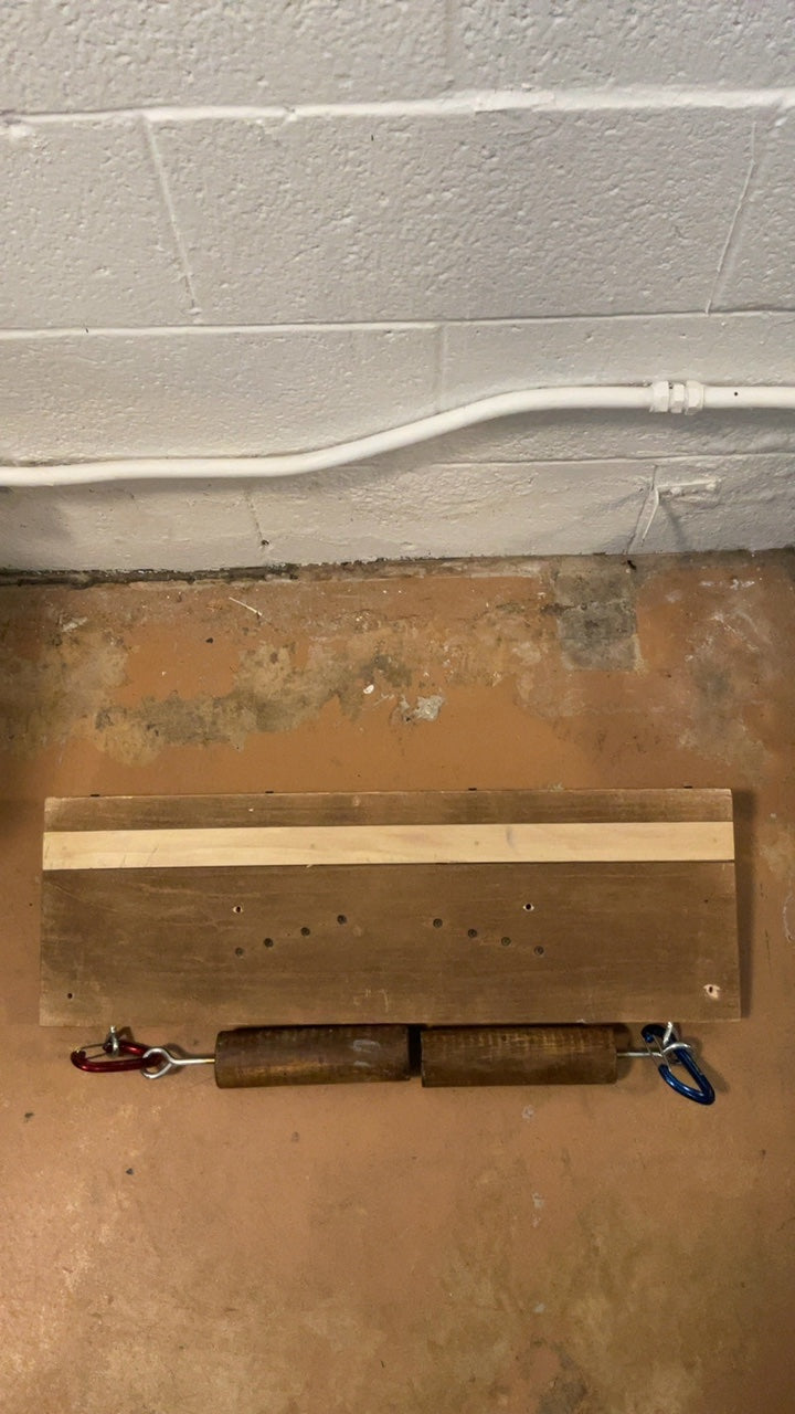 Custom Walnut Hangboard