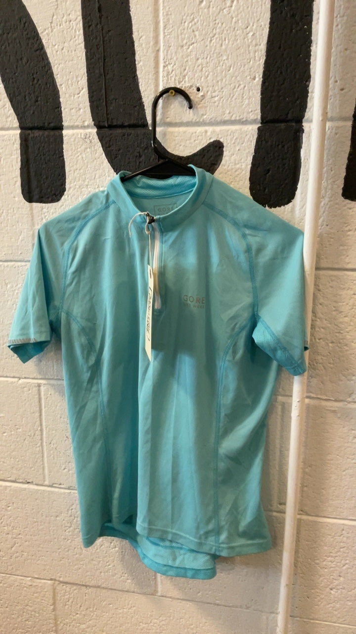 Gore Bike Jersey M Blue Quarter-Zip