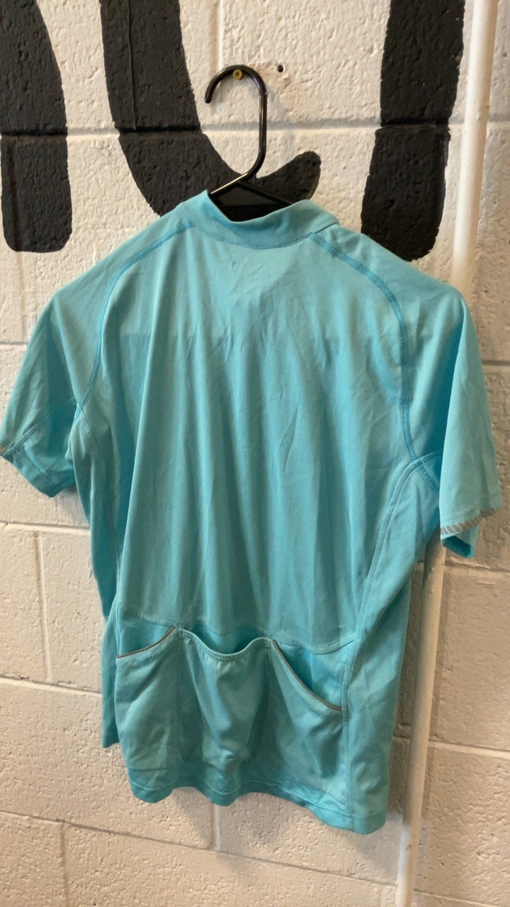 Gore Bike Jersey M Blue Quarter-Zip