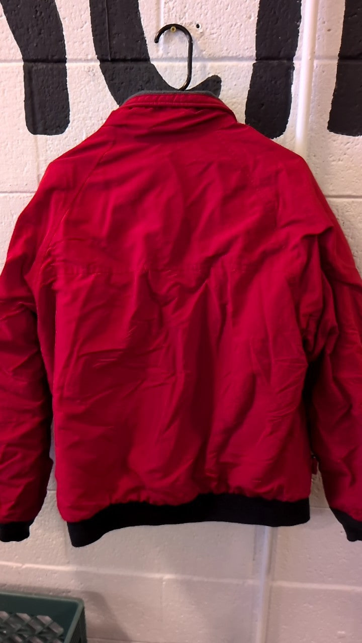 Lands End Jacket M Red Bomber