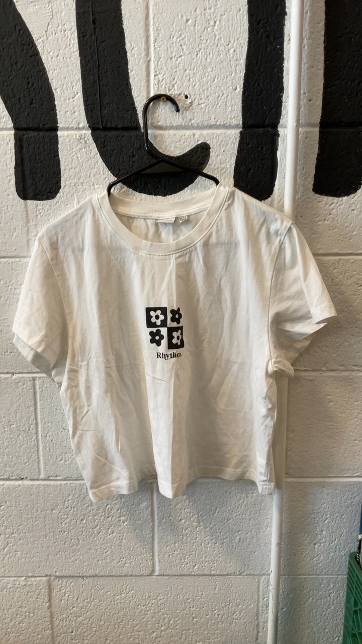 Rhythm T-Shirt XL White/Black