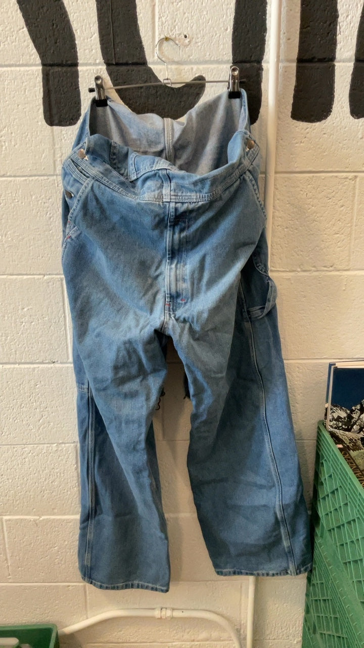 Dickies Denim Carpenter Overalls 34x30