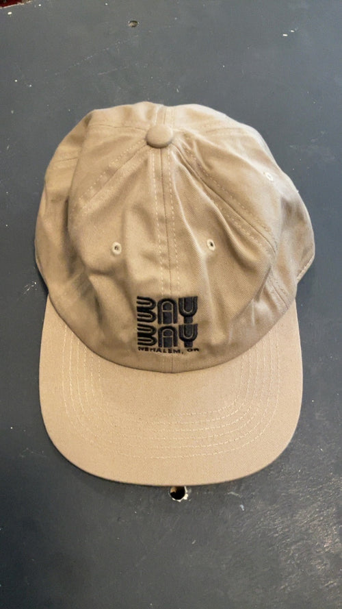 Bay Bay Nehalem, OR Hat (Snapback) Beige/Black