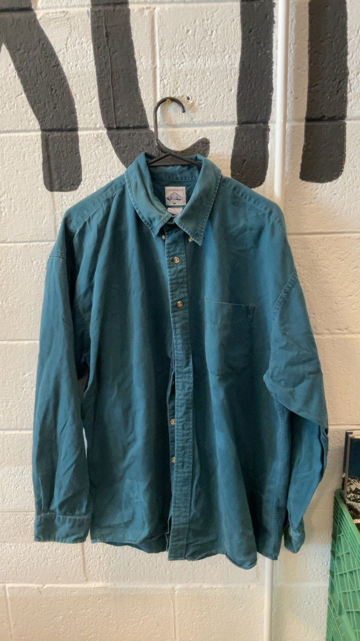 Cambridge Classics Longsleeve (Button-Up) XL Green