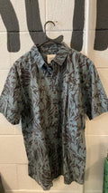 Katin T-Shirt XXL Blue/Black Hawaiian Button Up
