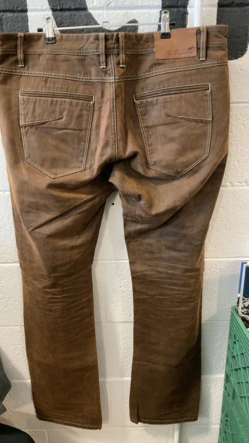 A. Tiziano Pants 38 Bark Straight Leg