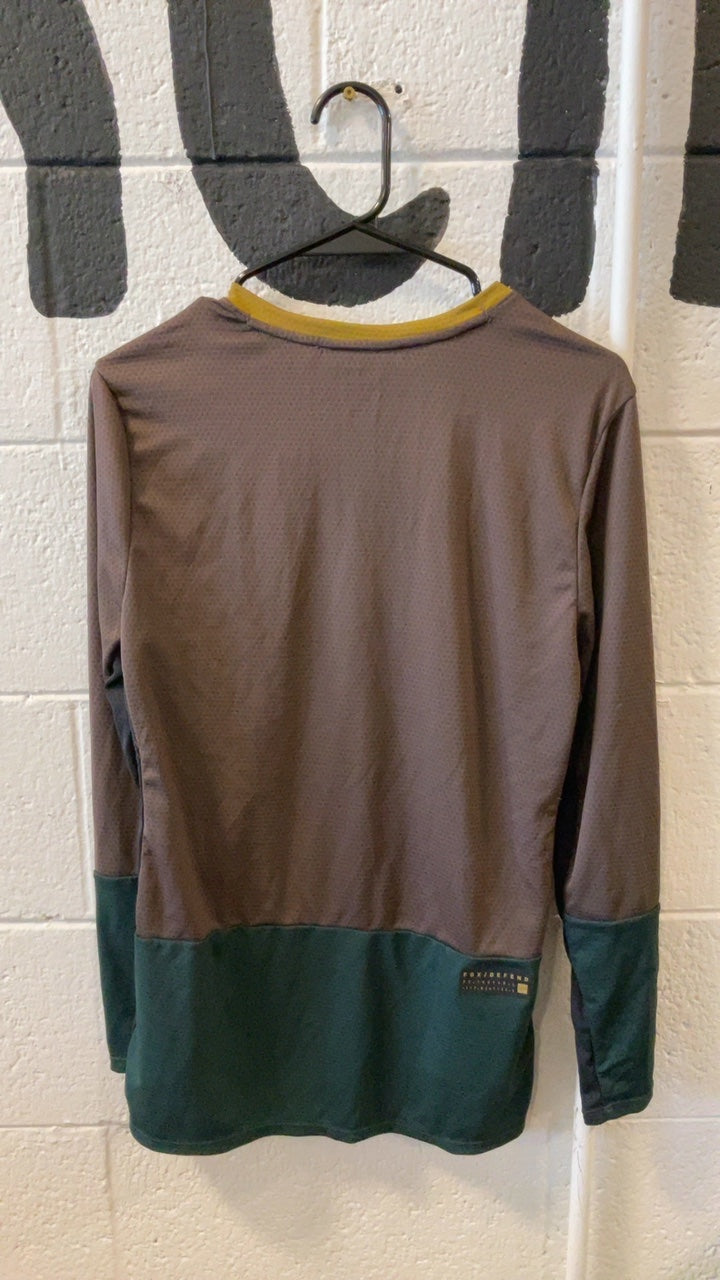 Fox Defend Longsleeve Sport W's S Brown/Black/Green