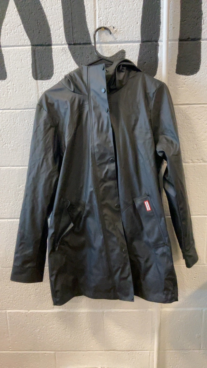 Hunter Acacia Rubberized Rain Jacket S Black
