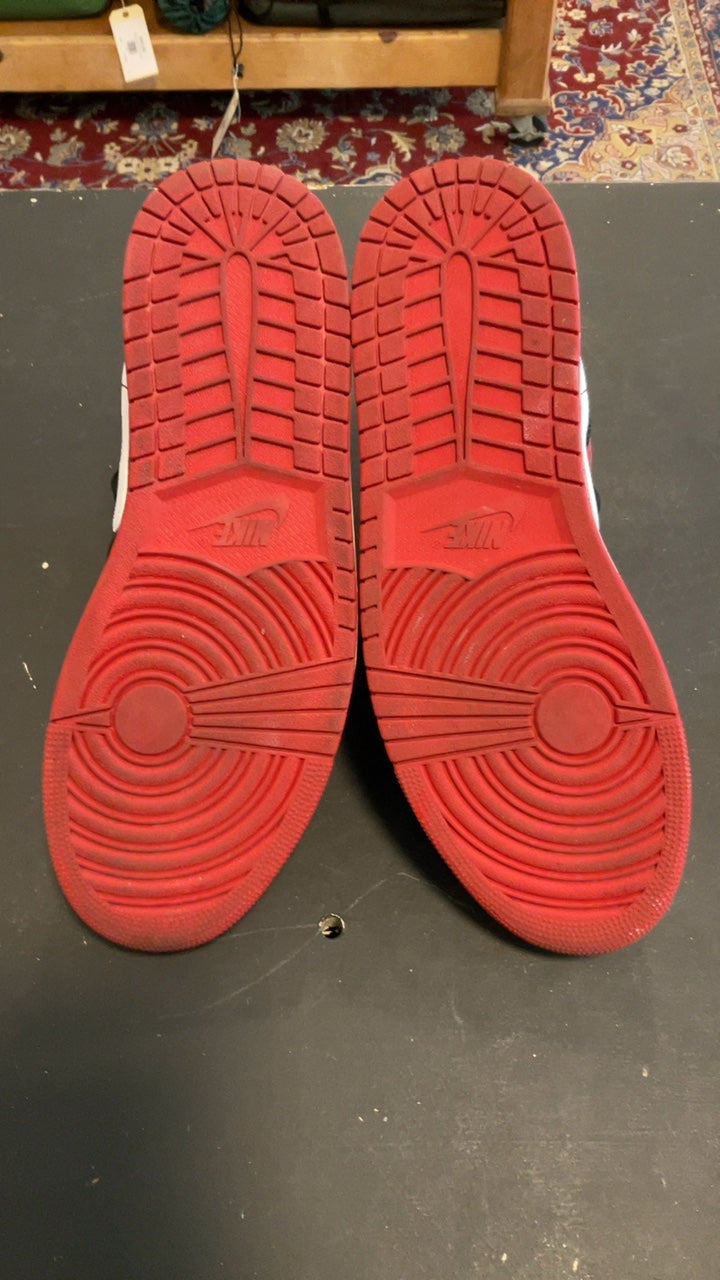 Nike Jordan 1 Mid Shoes 13 Red/Black/White