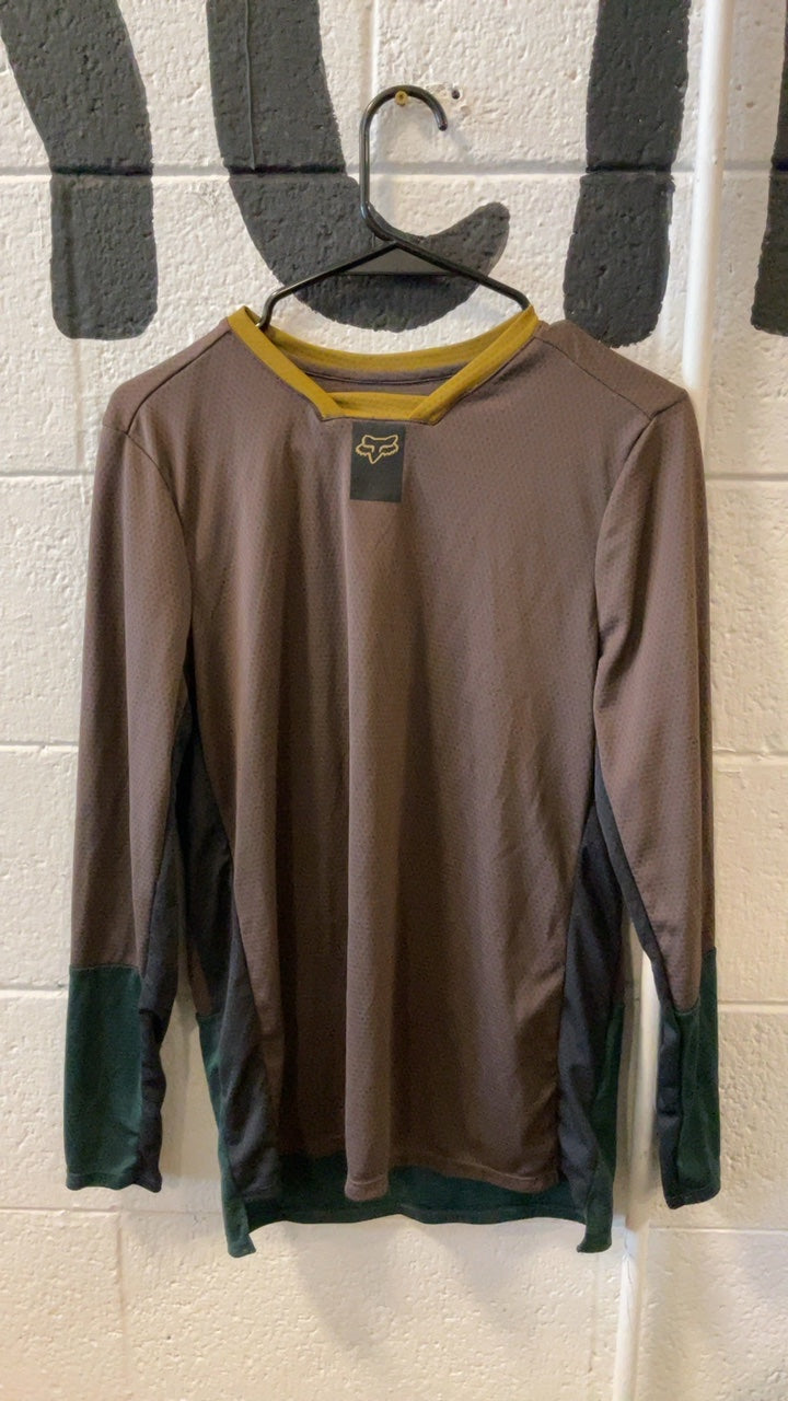 Fox Defend Longsleeve Sport W's S Brown/Black/Green