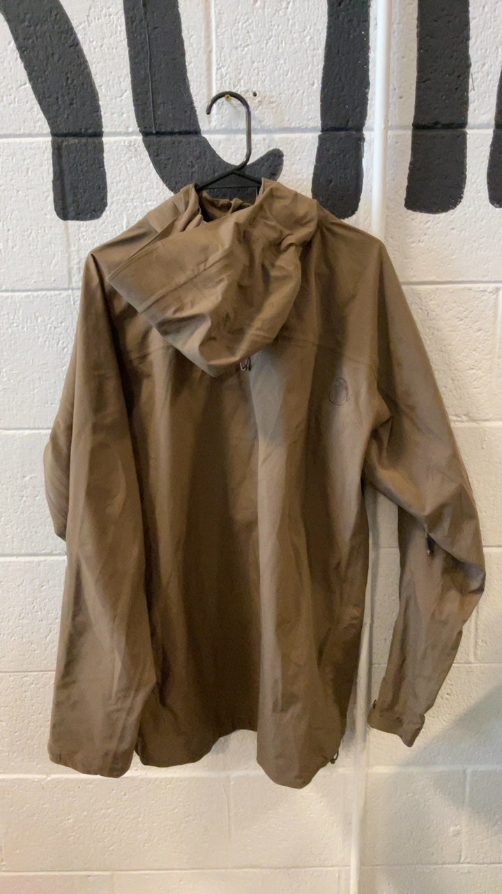 Black Ovis Hailstone Rain Jacket XL Brown