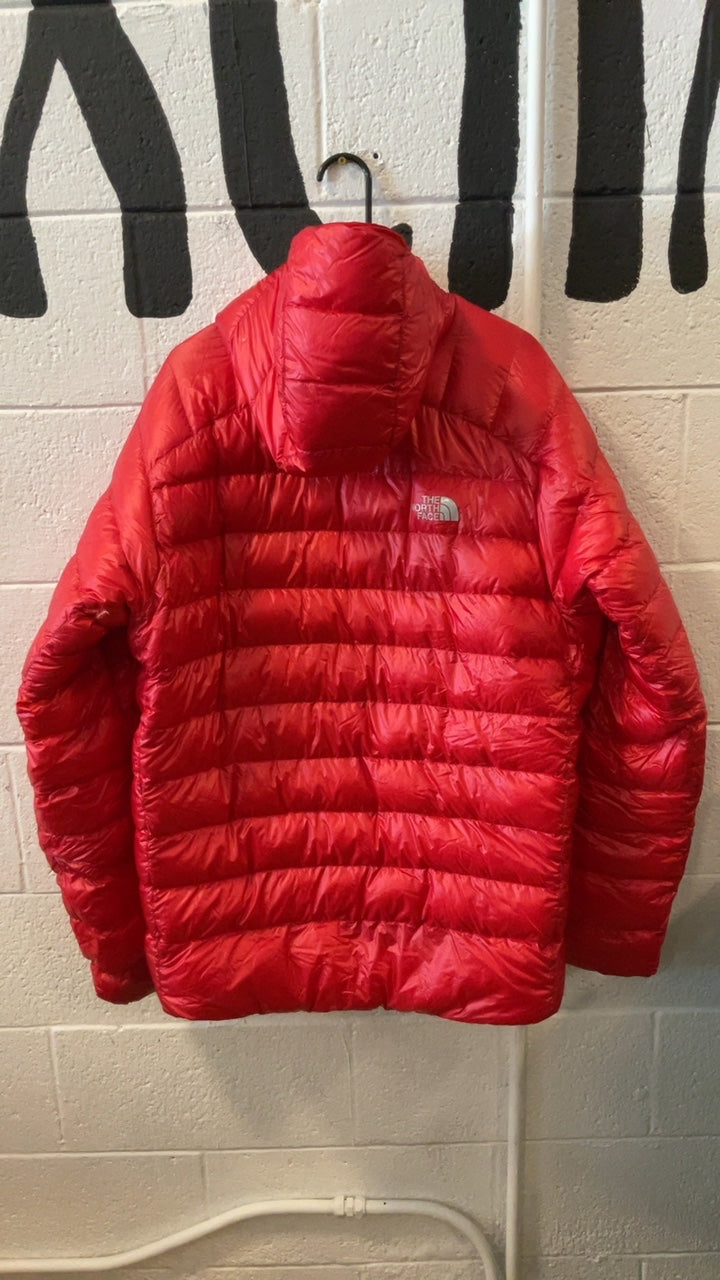The North Face Summit Series Down Jacket (Full Zip/Hood) XL Red