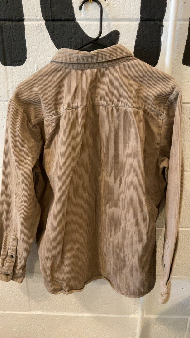 Volcom Longsleeve (Button-Up) M Brown Corduroy
