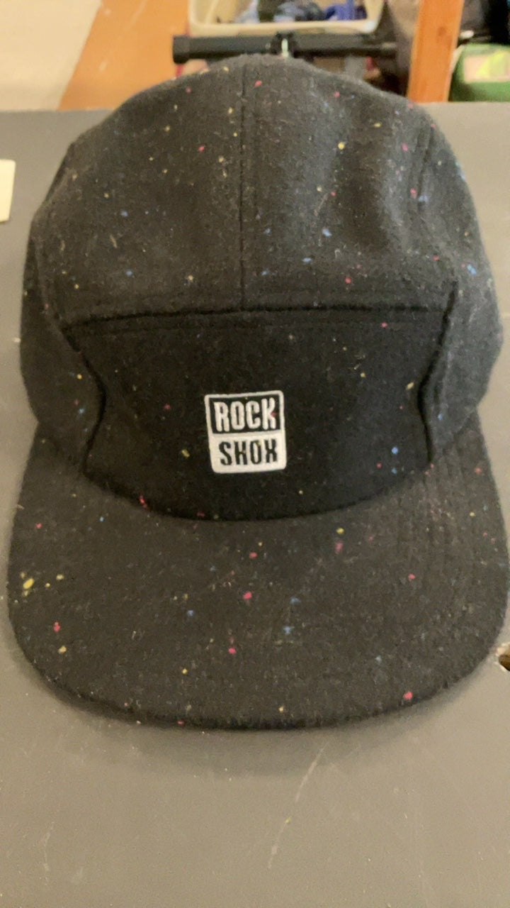 Rock Shox Hat Black With Rainbow Dots
