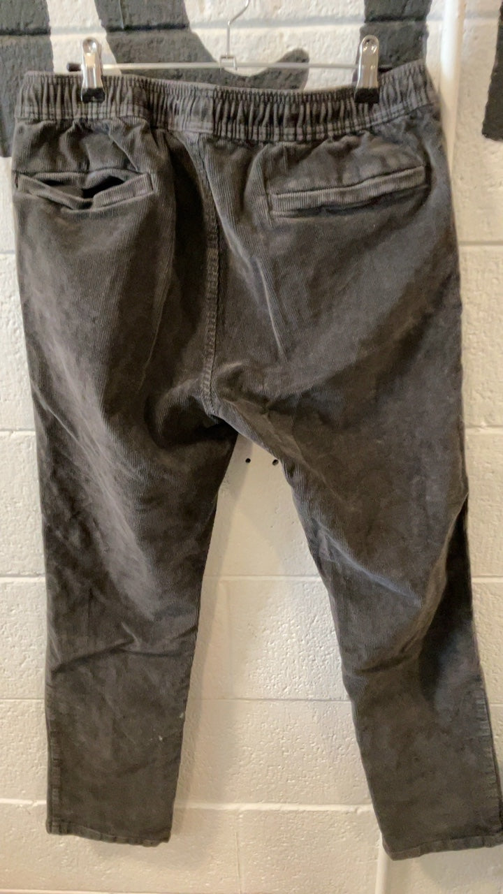 Billabong Pants M Grey Corduroy