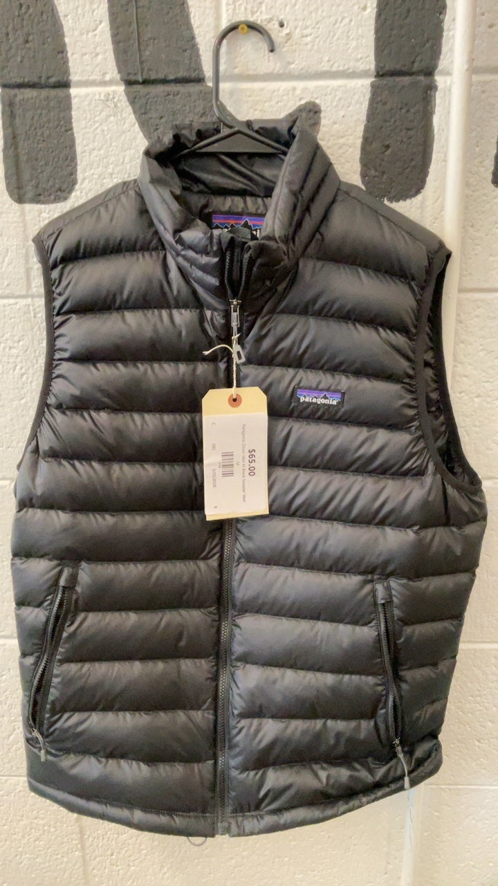Patagonia Down Vest M Black Sweater Vest