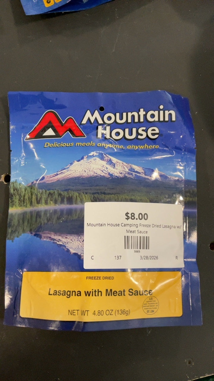 Mountain House Camping Freeze Dried Lasagna w/ Meat Sauce