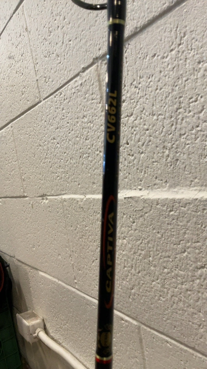 Penn Captiva Fishing Pole 6'6" Black Light 4-10lb