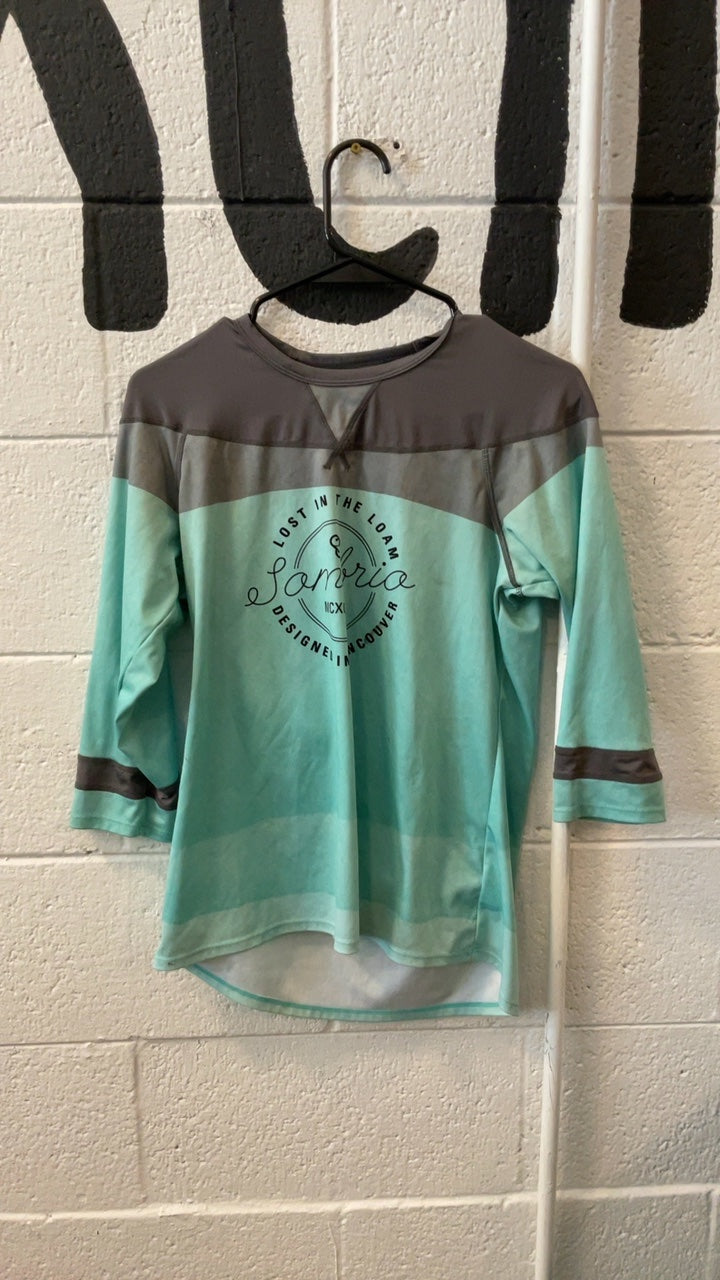 Sombrio Lost in The Loam Athletic T-Shirt (Cycling) S Green/Grey