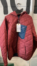 Patagonia Quilted Bomber Insulated Jacket (Synthetic) XXL Red/Blue