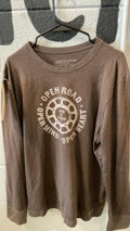 Life is Good Longsleeve M Brown Open Road