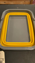 Unknown Camping Collapsible Tote Yellow and Grey
