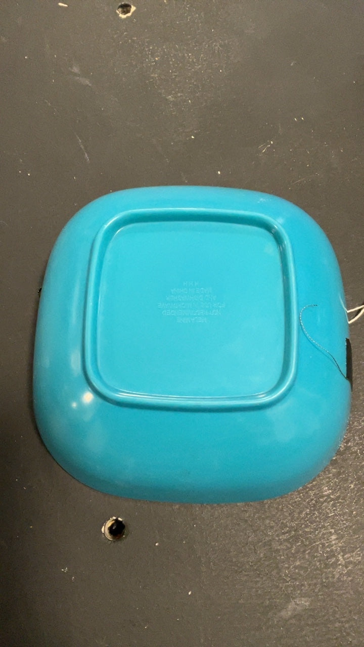 Melamine Camping (Utensils) Blue Sqaure Bowl