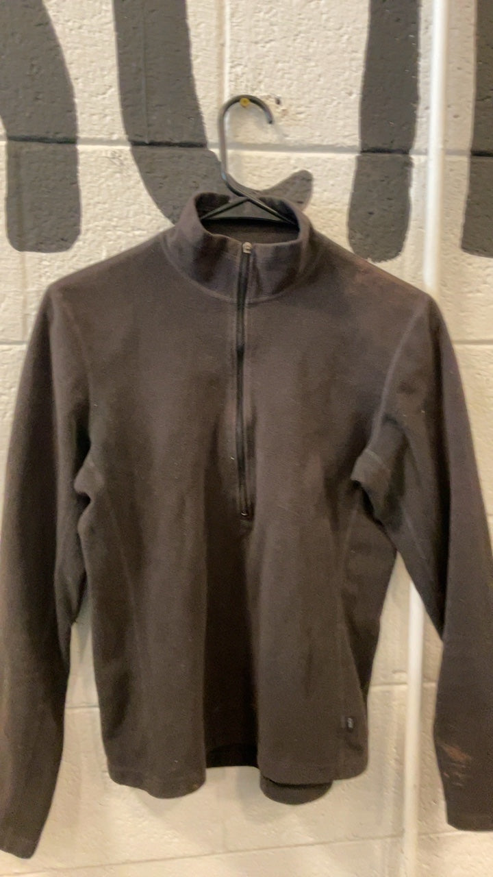 REI Fleece Jacket (Quarter-Zip) (No Hood) W S Black