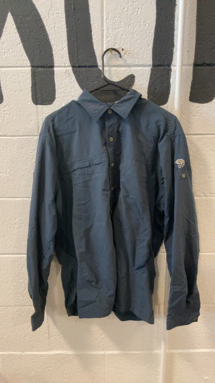 Mountain Hardwear Longsleeve (Button-Up) M Blue