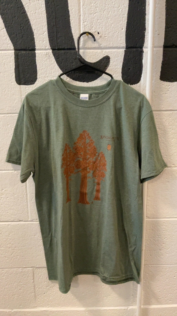 Shirt L Green Kings Canyon National Park