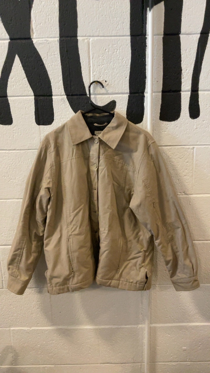 Royal Robbins Jacket (Fleece Lined)(Button Up) M Tan