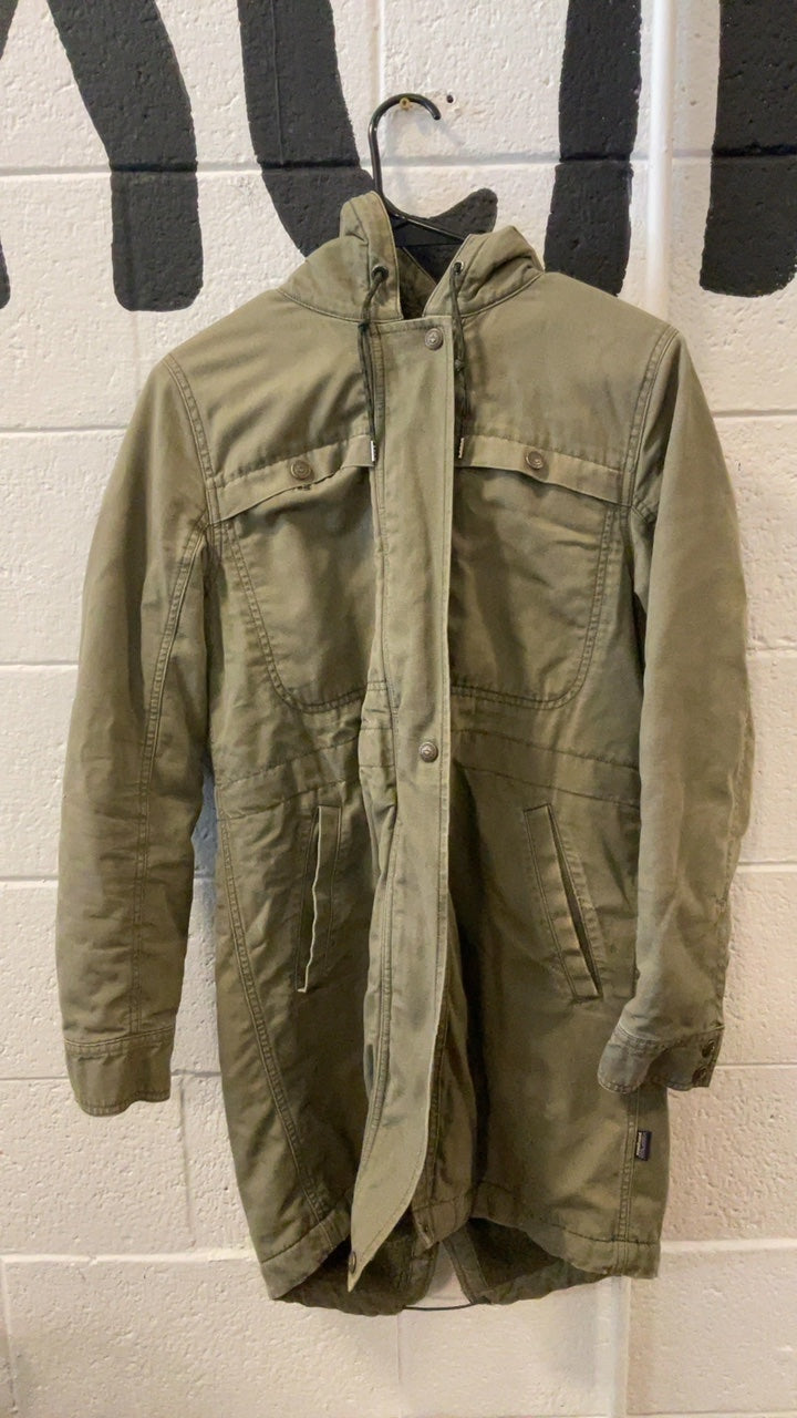 Patagonia Insulated Prairie Dawn Parka Jacket W's S Green